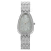 Fashion Snakeshaped Alloy Bracelet Women's Quartz Watch With Mineral Strengthened Glass Mirror And Printed Logo