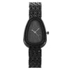 Fashion Snakeshaped Alloy Bracelet Women's Quartz Watch With Mineral Strengthened Glass Mirror And Printed Logo