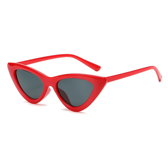 Fashion Solid Color Ac Cat Eye Full Frame Women'S Sunglasses