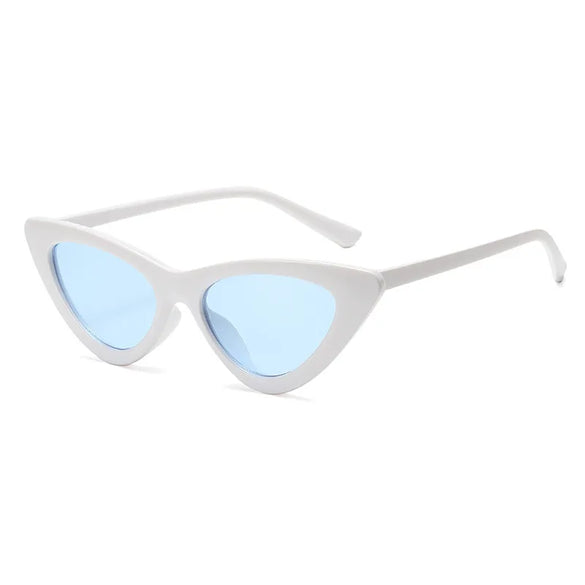 Fashion Solid Color Ac Cat Eye Full Frame Women'S Sunglasses