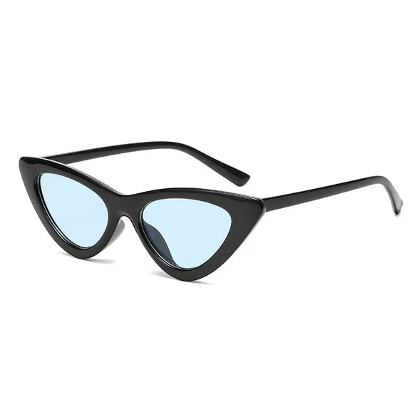 Fashion Solid Color Ac Cat Eye Full Frame Women'S Sunglasses