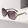 Fashion Solid Color Ac Oval Frame Full Frame Women'S Sunglasses