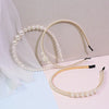 Fashion Solid Color Artificial Pearl Hair Band 1 Piece