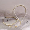 Fashion Solid Color Artificial Pearl Hair Band 1 Piece