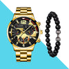 Fashion Solid Color Butterfly Double Snap Quartz Men'S Watches