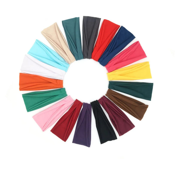 Fashion Solid Color Cloth Hair Band 1 Piece