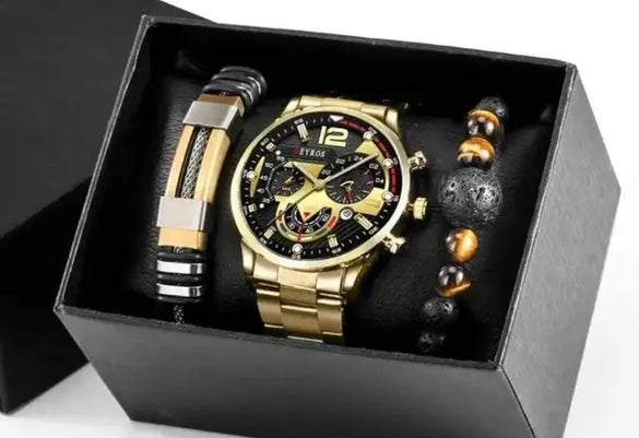 Fashion Solid Color Single Folding Buckle Quartz Men'S Watches