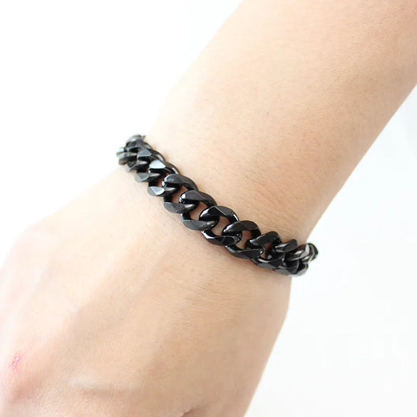Fashion Solid Color Stainless Steel Bracelets 1 Piece