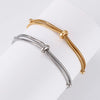 Fashion Solid Color Stainless Steel Plating Bracelets 1 Piece