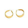 Fashion Solid Color Stainless Steel Plating Hoop Earrings 1 Pair