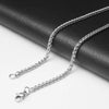 Fashion Solid Color Stainless Steel Plating Necklace 1 Piece