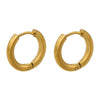 1 Pair Fashion Solid Color Polishing Copper Copper 18K Gold Plated Earrings