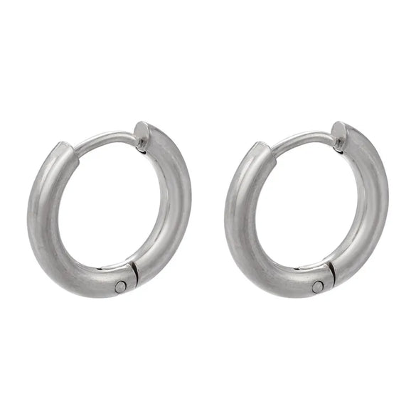 1 Pair Fashion Solid Color Polishing Copper Copper 18K Gold Plated Earrings