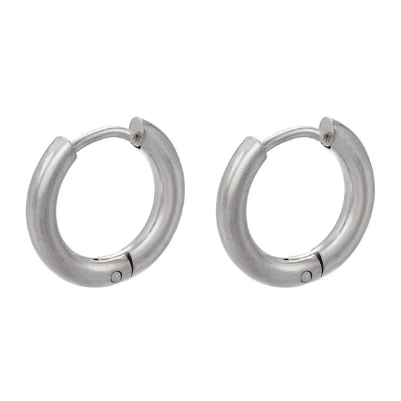 1 Pair Fashion Solid Color Polishing Copper Copper 18K Gold Plated Earrings