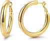 1 Pair Fashion Solid Color Plating 201 Stainless Steel 304 Stainless Steel 18K Gold Plated Earrings