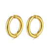 Fashion Solid Color Titanium Steel Polishing Ear Clips 1 Pair