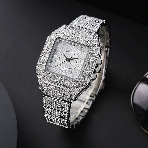 Fashion Square Alloy Women's Quartz Watch