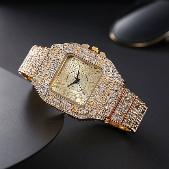 Fashion Square Alloy Women's Quartz Watch