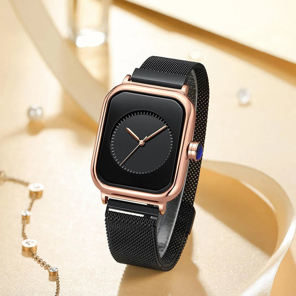 Fashion Square Buckle Quartz Women'S Watches