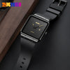 Fashion Square Men's Watch Zinc Alloy Case Tpu Strap Mineral Reinforced Glass Mirror Quartz Waterproof