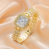 Fashion Square Metal Women's Watch Bracelet With Copper Clasp