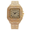Fashion Square Metal Women's Watch With Roman Pattern