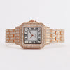Fashion Square Roman Pattern Metal Women's Quartz Watch