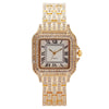 Fashion Square Roman Pattern Metal Women's Quartz Watch