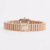 Fashion Square Women's Metal Bracelet Watch With Mineral Strengthened Glass Mirror And Copper Clasp