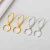 Fashion Stacked Crescent Moon Earrings In 925 Sterling Silver Simple Mixed Design For Women