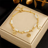 Fashion Stacking Style Stainless Steel Ladies Anklet With Love White Shell Tree Of Life Butterfly And Heart Shape Pendant