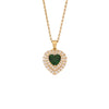Fashion Stainless Steel And Copper Heart Pendant Jewelry