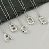Fashion Stainless Steel And Titanium Steel Chubby Bubble Letter Necklace With Polishing Treatment And Cross Chain