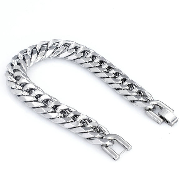 Fashion Stainless Steel And Titanium Steel Necklace And Bracelet With Geometric Pattern And Polish Finish For Unisex