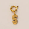 Fashion Stainless Steel And Titanium Steel Pendant Necklace With Letters Numbers Text Pattern Vacuum Electroplated