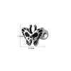 Fashion Stainless Steel Animal Zodiac Shaped Piercing Earrings With Polish Finish