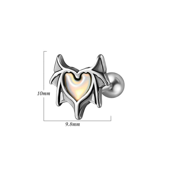 Fashion Stainless Steel Animal Zodiac Shaped Piercing Earrings With Polish Finish