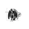 Fashion Stainless Steel Animal Zodiac Shaped Piercing Earrings With Polish Finish