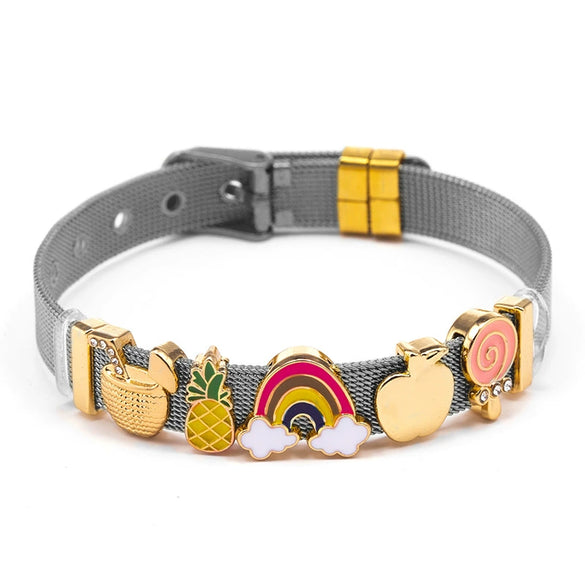 Fashion Stainless Steel Bracelet Original Design Geometric Drop Shape Seiko Unisex Jewelry