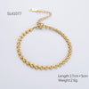 Fashion Stainless Steel Bracelet With Embossed Flower Cuban Chain And Geometric Pattern Electroplated For Men And Women
