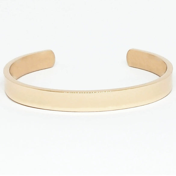 Fashion Stainless Steel C Shaped Open Bracelet For Men With Smooth Finish And Vacuum Plated Craftsmanship