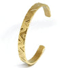 Fashion Stainless Steel C Shaped Open Bracelet For Men With Smooth Finish And Vacuum Plated Craftsmanship