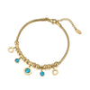 Fashion Stainless Steel Electroplated Jewelry Set With Snake Bone Chain For Women