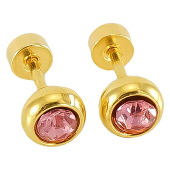 Fashion 316L Stainless Steel Geometric Electroplated Women's Earrings