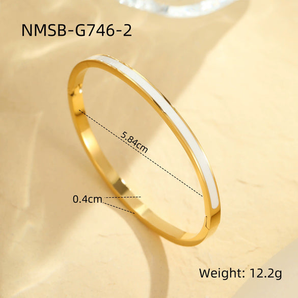 Fashion Stainless Steel Geometric Electroplating Bracelet