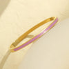Fashion Stainless Steel Geometric Electroplating Bracelet