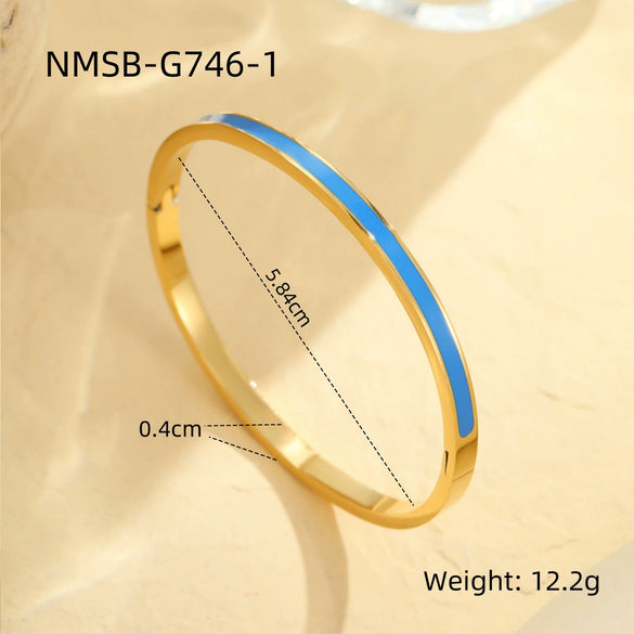 Fashion Stainless Steel Geometric Electroplating Bracelet