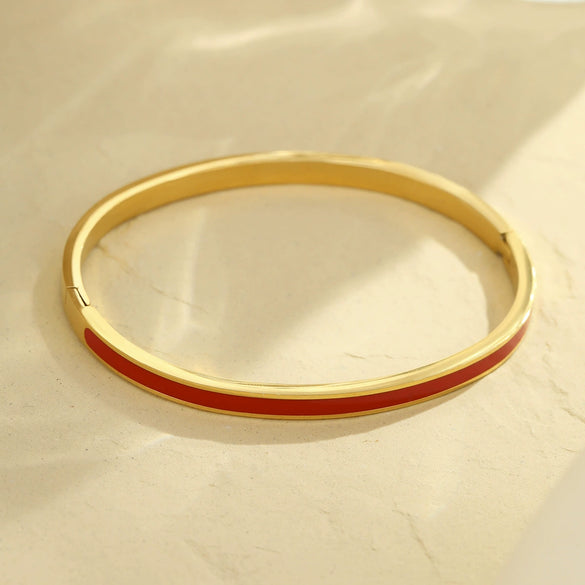 Fashion Stainless Steel Geometric Electroplating Bracelet