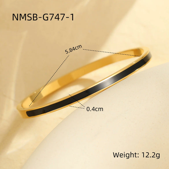 Fashion Stainless Steel Geometric Electroplating Bracelet