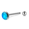 Fashion Stainless Steel Geometric Flash Tongue Ring Piercing Jewelry